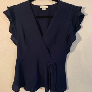 Monteau flutter sleeve blouse